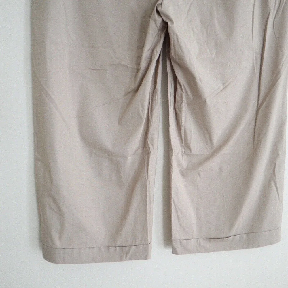 Eileen Fisher Light Taupe Cropped Wide-Leg Pants NWT - Picture 11 of 12